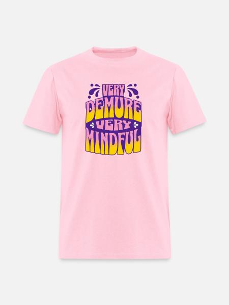 Very Demure, Very Mindful - Men's T-Shirt - pink