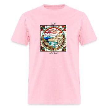 "Monaco" church window design - Men's T-Shirt - pink - Front - Jose (178cm)