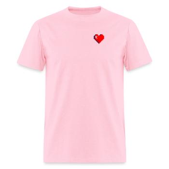 Pixel heart - Men's T-Shirt - pink - Front - Jose (178cm)