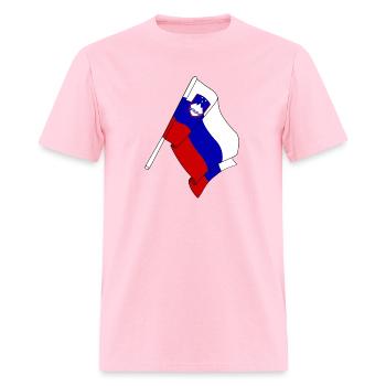 Flag of Slovenia - Men's T-Shirt - pink - Front - Jose (178cm)