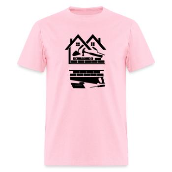 Construction company logo - Men's T-Shirt - pink - Front - Jose (178cm)