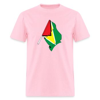 Flag of Guyana - Men's T-Shirt - pink - Front - Jose (178cm)
