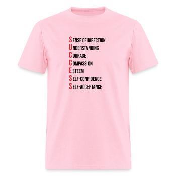 success acronym - Men's T-Shirt - pink - Front - Jose (178cm)
