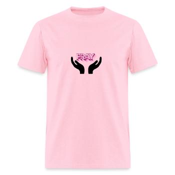 Hand Pray - Men's T-Shirt - pink - Front - Jose (178cm)