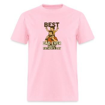Best Dad - Men's T-Shirt - pink - Front - Jose (178cm)