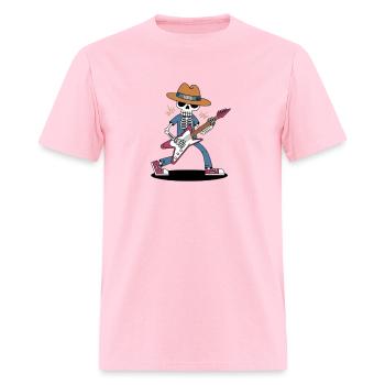 skeleton guitar player - Men's T-Shirt - pink - Front - Jose (178cm)