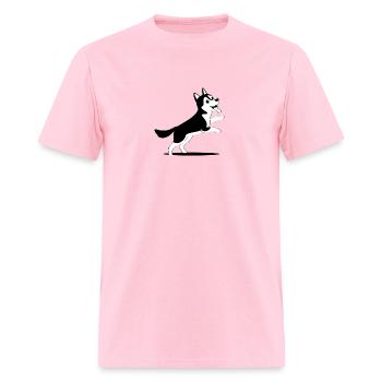 Husky - Men's T-Shirt - pink - Front - Jose (178cm)