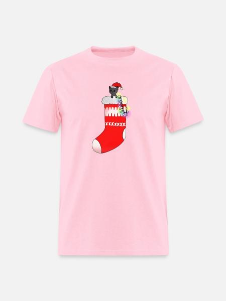 Christmas Socks - Men's T-Shirt - pink