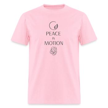 Peace In Motion Yoga - Men's T-Shirt - pink - Front - Jose (178cm)