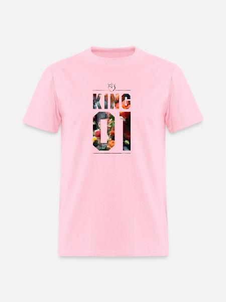 KING AND QUEEN - Men's T-Shirt - pink