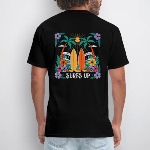 Surf's Up Tropical Beach Vibes - Men's T-Shirt