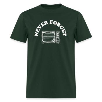 Never forget - Men's T-Shirt - forest green - Front - Jose (178cm)