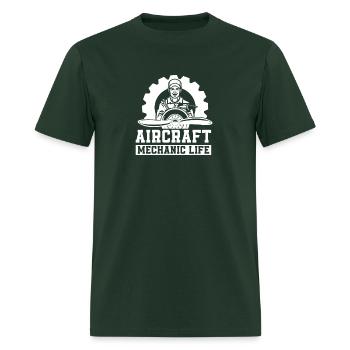 Aircraft Mechanic Propeller - Men's T-Shirt - forest green - Front - Jose (178cm)