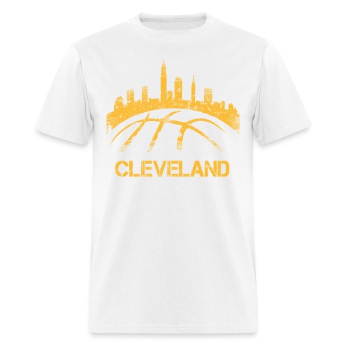 Cleveland Basketball Skyline - Men's T-Shirt