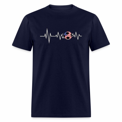 EKG Soccer USA Ensign Cardiologist Goalkeeper. - Men's T-Shirt