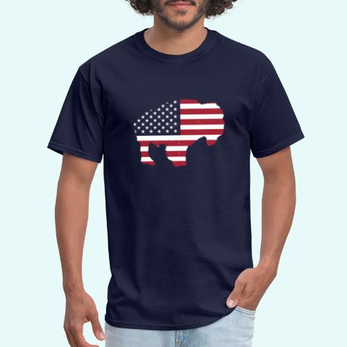 AMERICAN BUFFALO FLAG - Men's T-Shirt
