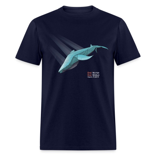 Sea life - Origami Whale - Men's T-Shirt