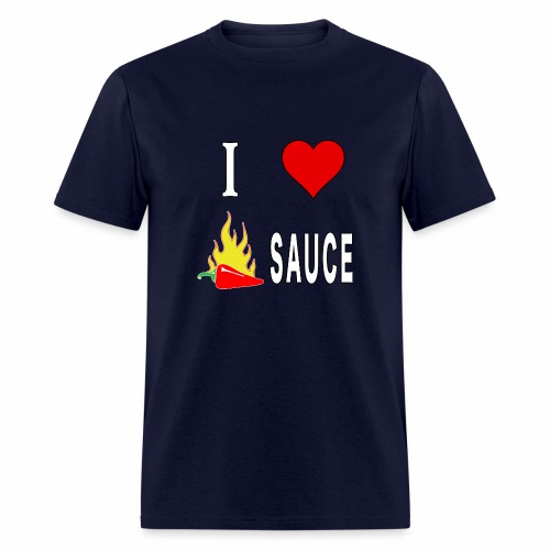 I Love Spicy Habanero Pepper Chicken Wings Sauce. - Men's T-Shirt
