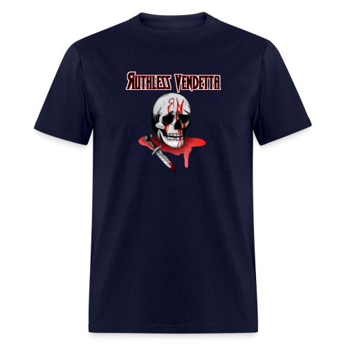 skull with ruthless vendetta - Men's T-Shirt