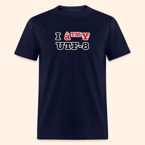 I â™¥ UTF-8 - Men's T-Shirt