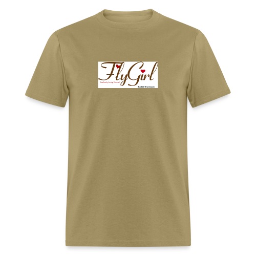 FlyGirlTextGray jpg - Men's T-Shirt
