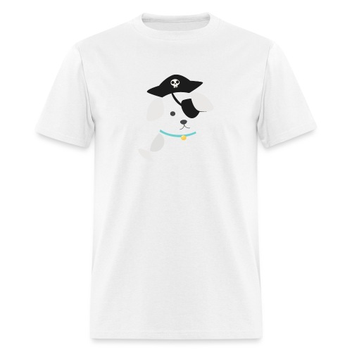 Dog with a pirate eye patch doing Vision Therapy! - Men's T-Shirt