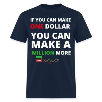 MILLIONS DOLLARS - Men's T-Shirt - navy - Front - Jose (178cm)