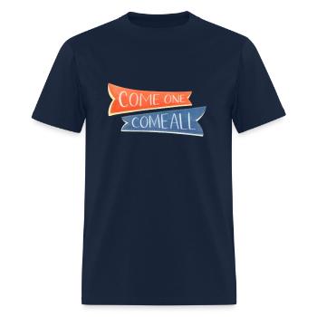 come on come all - Men's T-Shirt - navy - Front - Jose (178cm)