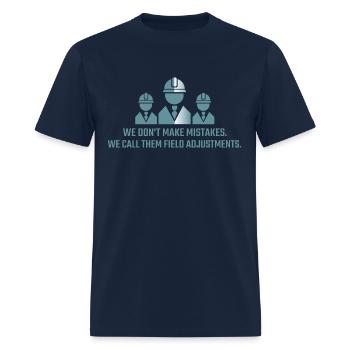 Site Adjustments: The Engineer's Way - Men's T-Shirt - navy - Front - Jose (178cm)
