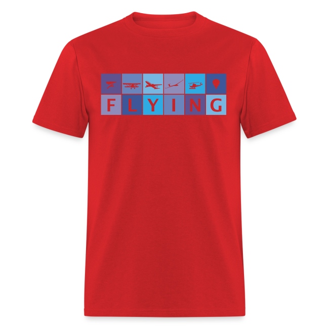 Flying in Blue Colors for Dark Color T shirt