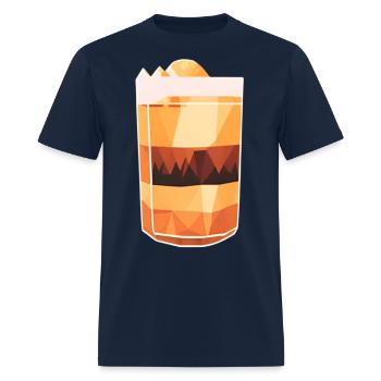 Sipping on Sunshine: An Orange Juice Oasis - Men's T-Shirt - navy - Front - Jose (178cm)