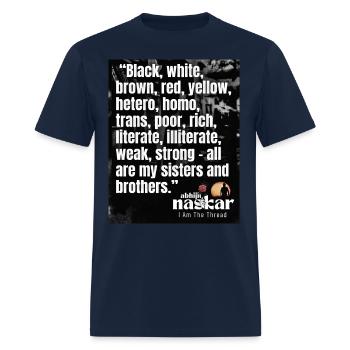 All are my sisters are brothers - Abhijit Naskar - Men's T-Shirt - navy - Front - Jose (178cm)