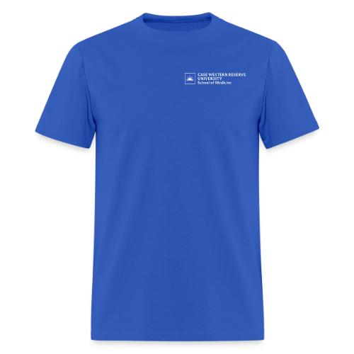 SOM Two Line Horizontal Primary Logo CWRU WHITE 1 - Men's T-Shirt