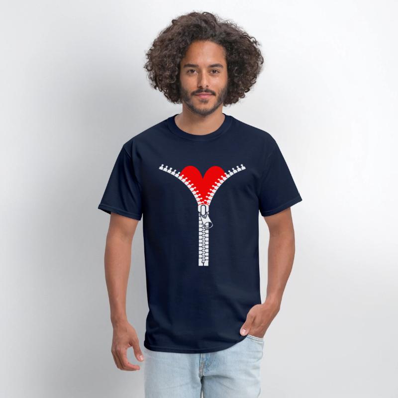Open Heart Surgery Humor Zipper I Survived T-shirt' Men's T-Shirt