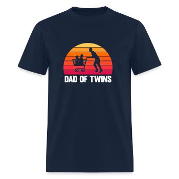 Dad of twins twin dad father of twins pregnancy - Men's T-Shirt - navy - Front - Jose (178cm)