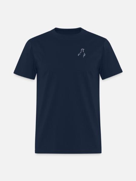 Penguin Chalk Drawing - Men's T-Shirt - navy