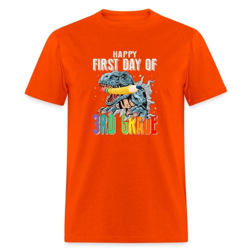Happy First Day Of 3rd Grade Dinosaur - Men's T-Shirt