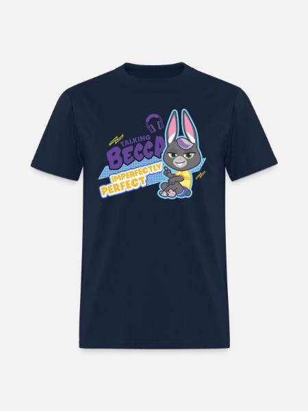Talking Becca Imperfectly Perfect - Men's T-Shirt - navy