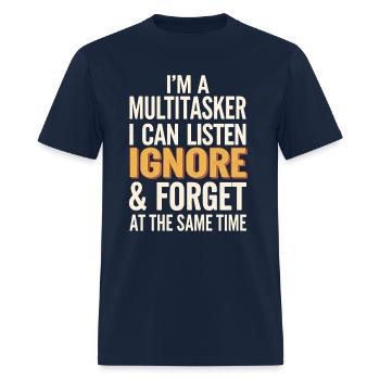 I'M MULTITASKER - Men's T-Shirt - navy - Front - Jose (178cm)
