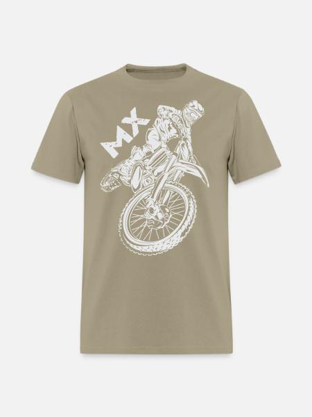 Motocross MX Rider - Men's T-Shirt - khaki - Front