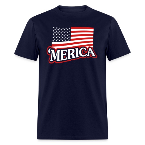 MERICA1-no-blue - Men's T-Shirt