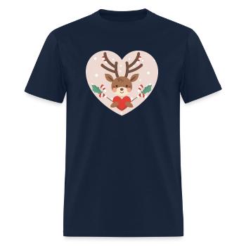 Comet The Reindeer - Men's T-Shirt - navy - Front - Jose (178cm)