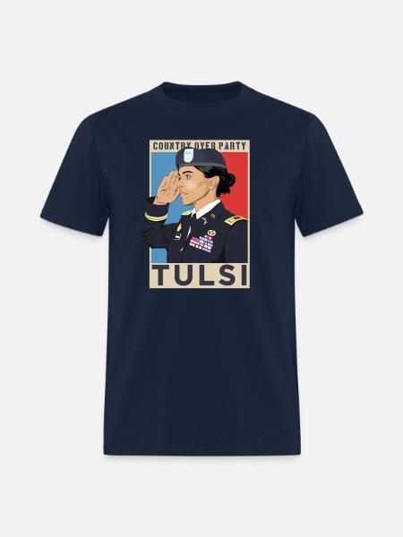 Veteran Tulsi Gabbard 2020, Country Over Party - Men's T-Shirt - navy