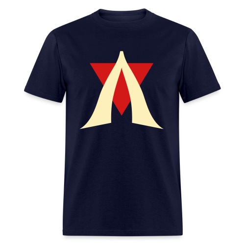 V Logo Jimmy Casket - Men's T-Shirt
