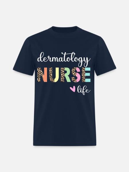 Dermatology Nurse life - Men's T-Shirt - navy