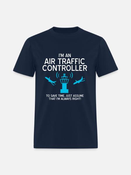 Air Traffic Controller ATC Air Traffic Control - Men's T-Shirt - navy