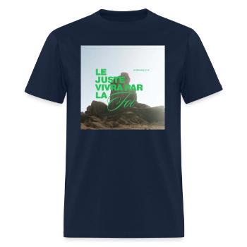 Faith - Men's T-Shirt - navy - Front - Jose (178cm)