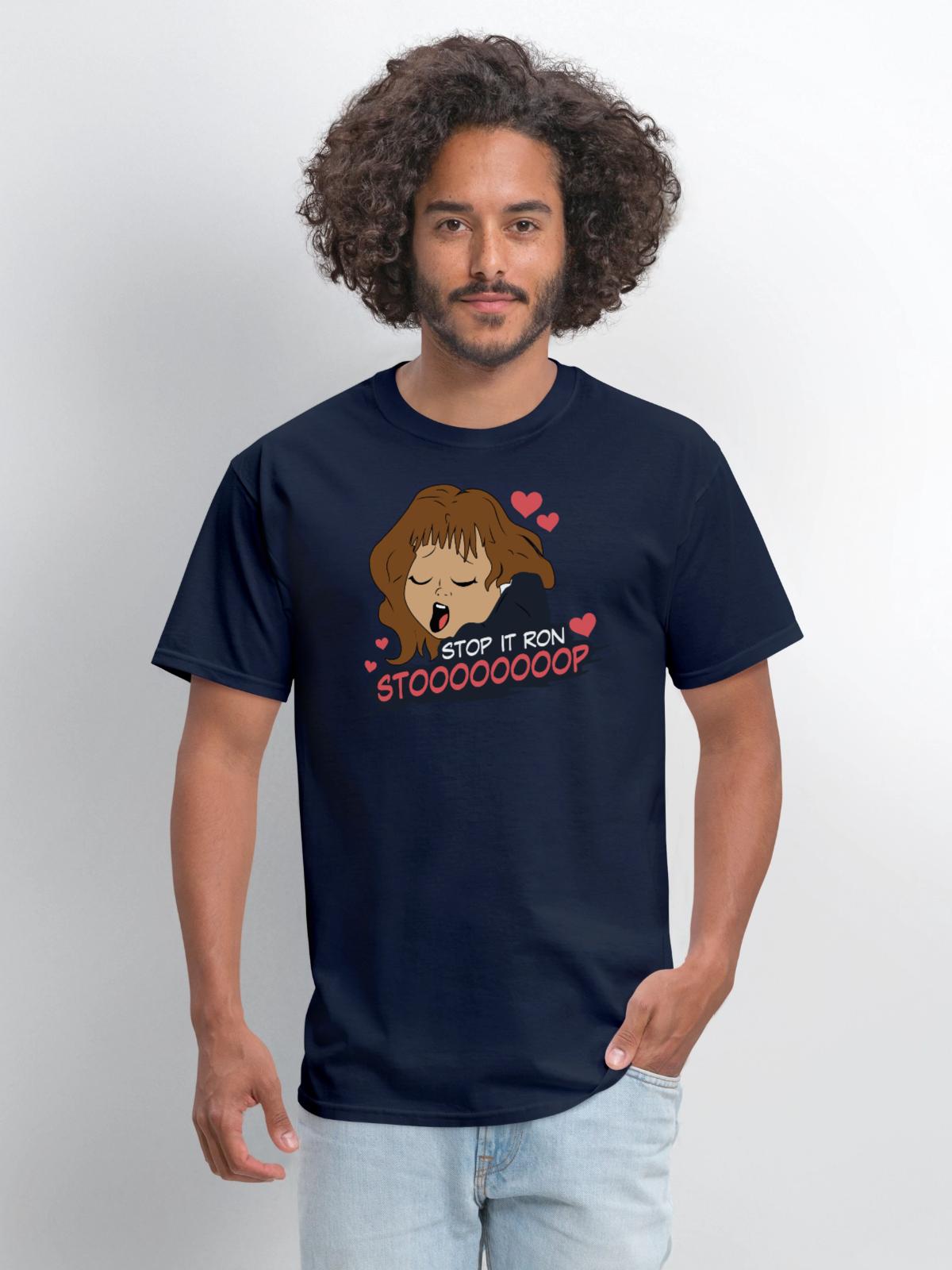 Stop It Ron - Men's T-Shirt - navy - Front - Jose (178cm)