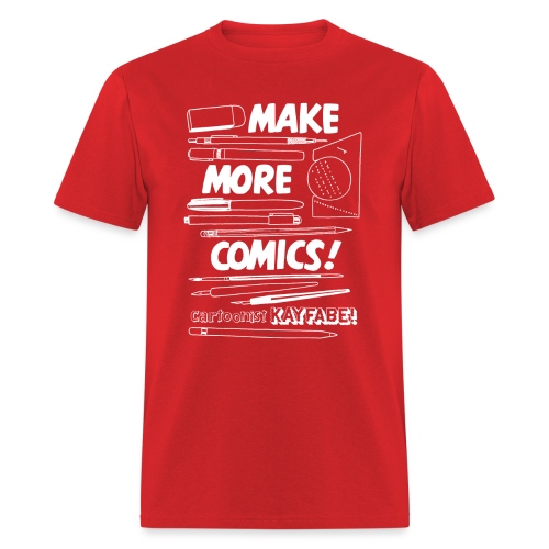 Make More Comics! (white ink) - Men's T-Shirt