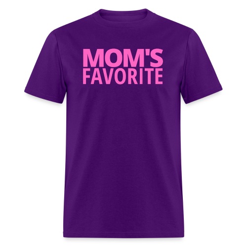 MOM'S FAVORITE (in pink letters) - Men's T-Shirt